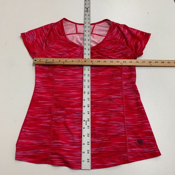 Mountain Hardwear T Shirt Womens S Pink Space Dye Wicked Electric Short Sleeve - Picture 8 of 13
